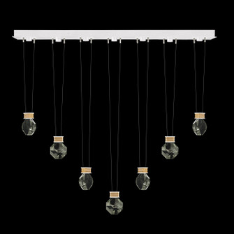 Aria LED Linear Pendant in White/Gold Accents (48|100007-2-4444444)