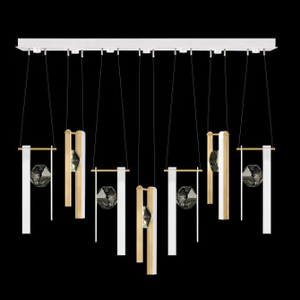 Aria LED Linear Pendant in White/Gold Accents (48|100007-2-3333333)