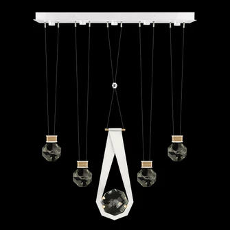 Aria LED Linear Pendant in White/Gold Accents (48|100006-2-24444)