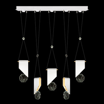 Aria LED Linear Pendant in White/Gold Accents (48|100006-2-11111)
