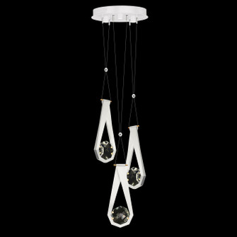 Aria LED Pendant in White/Gold Accents (48|100005-2-222)