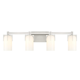 Caldwell Four Light Bathroom Vanity in Satin Nickel (51|8-4128-4-SN)