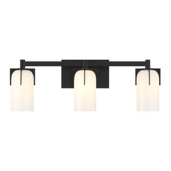 Caldwell Three Light Bathroom Vanity in Matte Black (51|8-4128-3-BK)