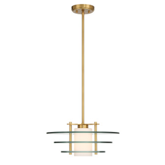 Newell One Light Pendant in Warm Brass (51|7-8604-1-322)