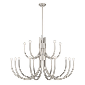 Sorrento 15 Light Chandelier in Satin Nickel (51|1-6682-15-SN)