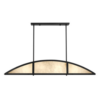 Legacy Four Light Linear Chandelier in Matte Black (51|1-6219-4-89)