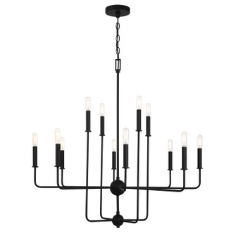 Avondale 12 Light Chandelier in Matte Black (51|1-4046-12-89)