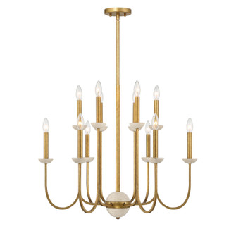 Oakhurst 12 Light Chandelier in Antique Gold (51|1-2294-12-262)