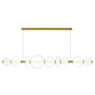 Atomo LED Linear Chandelier in Gold (40|47257-016)