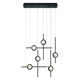 Barletta LED Chandelier in Anodized Black (40|47255-029)