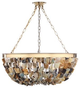 Flotsam Eight Light Pendant in Brass (29|N9631)
