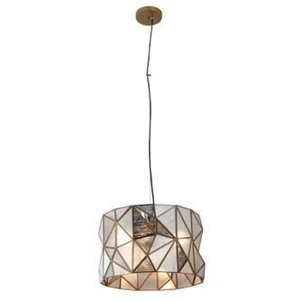 Geo-Gem Three Light Pendant in Artisan Brass (29|N1693-863)