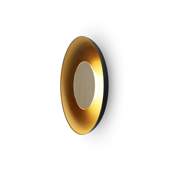 Ramen LED Wall Sconce in Matte Black w/ Gold (240|RMW-12-SW-WOK-HW+24BD-MBG)