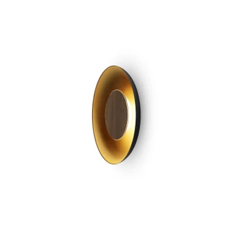 Ramen LED Wall Sconce in Matte Black w/ Gold (240|RMW-09-SW-OWT-HW+18BD-MBG)
