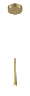 Stretch LED Mini Pendant in Soft Brass (42|P1458-695-L)