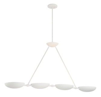 Undertas Four Light Island Pendant in Piastra White (42|P1318-792)