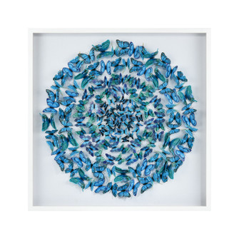 Blue Butterfly Wall Art in Blue (45|S0036-11999)