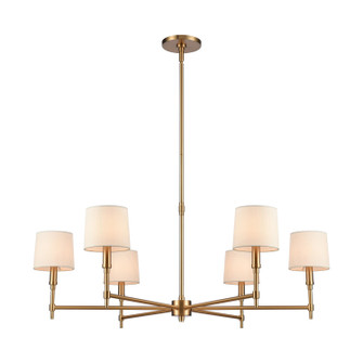 Arden Six Light Chandelier in Brushed Gold (45|H0018-11517)