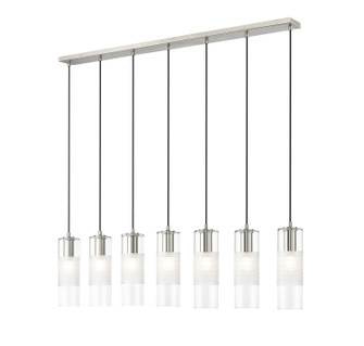 Alton Seven Light Linear Chandelier in Brushed Nickel (224|824P-7L-BN)