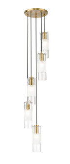 Alton Five Light Chandelier in Modern Gold (224|824P-5R-MGLD)