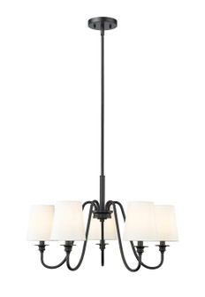 Gianna Five Light Chandelier in Matte Black (224|7509-5-26MB)