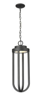 Leland LED Outdoor Chain Mount Ceiling Fixture in Sand Black (224|5005CHB-BK-LED)
