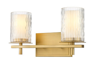 Grayson Two Light Vanity in Modern Gold (224|1949-2V-MGLD)