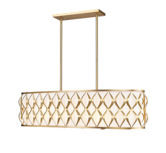 Harden Ten Light Linear Chandelier in Modern Gold (224|1948-42L-MGLD)