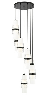 Cayden Seven Light Chandelier in Matte Black (224|1946P-7R-MB)