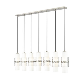 Cayden Seven Light Linear Chandelier in Brushed Nickel (224|1946P-7L-BN)
