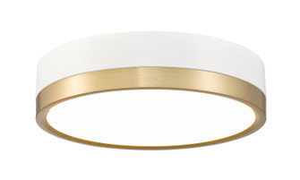 Algar LED Flush Mount in Matte White + Modern Gold (224|1006F12-MW-MGLD-LED)
