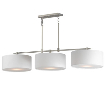 Bongo Three Light Pendant in Satin Nickel (16|10017WLSN)