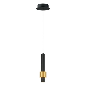 Reveal LED Pendant in Black / Gold (86|E24751-BKGLD)