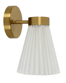 Amore One Light Wall Bracket in Brass/White (457|30913601)