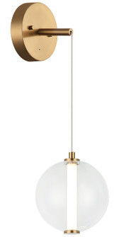 BELANGE LED Wall Sconce in Aged Gold Brass (423|W69601AGCL)
