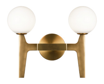 Scriben LED Wall Sconce in Aged Gold Brass (423|W34902AGOP)