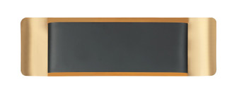 KUMILO LED Wall Sconce in Matte Black + Aged Gold Brass (423|S10518MBAG)