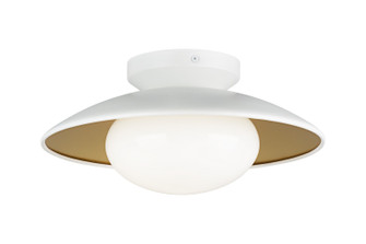 HATLEY One Light Ceiling Mount in White (423|M13111WHOP)