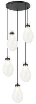 SERANNA Five Light Chandelier in Matte Black (423|C31905MB)