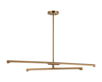 Novelle LED Pendant in Aged Gold Brass (423|C31454AG)