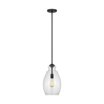 Marino One Light Pendant in Midnight Black (1|P1484MBK)