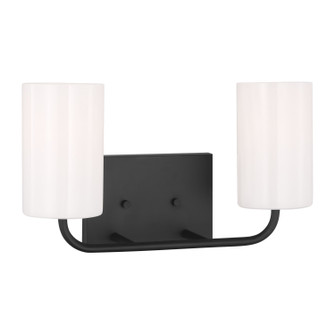 Rhett Two Light Vanity in Midnight Black (1|GLV1002MBK)