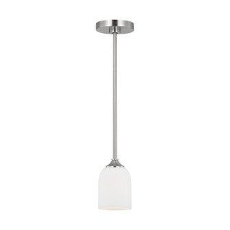 Emile One Light Mini Pendant in Brushed Steel (1|GLP1021BS)