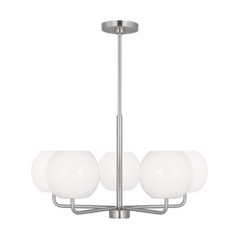 Rory Five Light Chandelier in Brushed Steel (1|GLC1055BS)