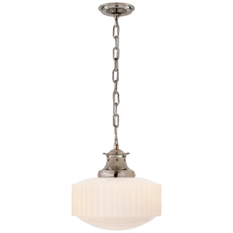 Milton Road One Light Pendant in Polished Nickel (268|TOB 5158PN-WG)