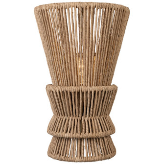 Antigua LED Wall Sconce in Bronze and Natural Abaca (268|CHD 2015BZ/NAB)