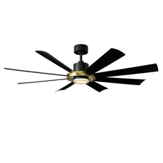 Aura 60'' Ceiling Fan in Soft Brass/Matte Black (441|FR-W2303-60L-SB/MB)