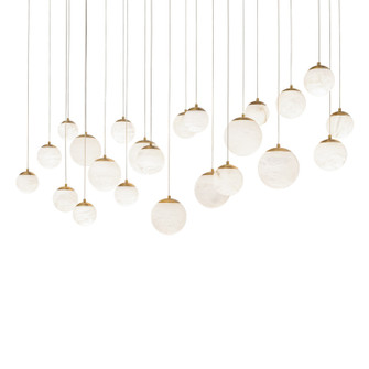 Pisces LED Pendant in Aged Brass (281|PD-34423L-AB)