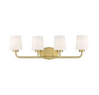 Capra Four Light Bath Bar in Warm Brass (51|8-4090-4-322)