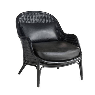 Bonnie Lounge Chair in Noir Vegan Leather (314|FRS07)